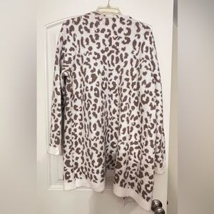 Cheetah print Long Cardigan sweater XL